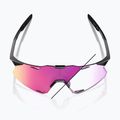 Okulary przeciwsłoneczne 100% Hypercraft gloss black/photochromic purple mirror 9