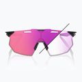 Okulary przeciwsłoneczne 100% Hypercraft SQ gloss black/photochromic purple mirror 8