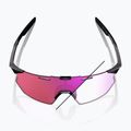 Okulary przeciwsłoneczne 100% Hypercraft SQ gloss black/photochromic purple mirror 10