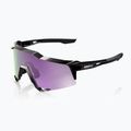 Okulary przeciwsłoneczne 100% Speedcraft polished black/hiper polarized lavender mirror