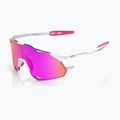 Okulary przeciwsłoneczne 100% Hypercraft XS matte white/pink/hiper vital pink mirror