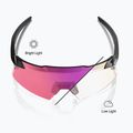 Okulary przeciwsłoneczne 100% Aerocraft gloss black/purple mirror photochromic 3