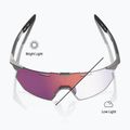 Okulary przeciwsłoneczne 100% Hypercraft SQ gloss light grey/rose gold mirror photochromic 3