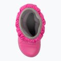 Śniegowce dziecięce Crocs Winter Puff Kids electric pink/light grey 5