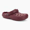 Klapki Crocs Classic Lined Clog bordeaux