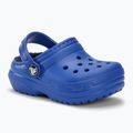 Klapki dziecięce Crocs Classic Lined Clog Toddler blue bolt 2