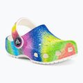 Klapki dziecięce Crocs Classic Spray Dye Clog Toddler white/multi 2