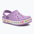 Klapki dziecięce Crocs Bayaband Charm Band Clogs orchid 2