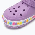 Klapki dziecięce Crocs Bayaband Charm Band Clogs orchid 8
