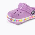 Klapki dziecięce Crocs Bayaband Charm Band Clog Toddler orchid 8