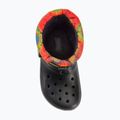 Śniegowce dziecięce Crocs Classic Lined Spray Dye Boot Kids black/multi 5