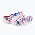 Klapki damskie Crocs Classic Lined Tie Dye Clog bordeaux/multi 5