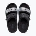 Klapki Crocs Classic Cozzzy Glitter Sandal black/silver 5