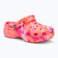 Klapki damskie Crocs Classic Platform Marbled guava/multi