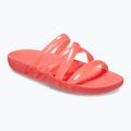 Klapki damskie Crocs Splash Glossy Strappy neon watermelon 8