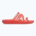 Klapki damskie Crocs Splash Glossy Strappy neon watermelon 9