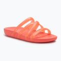 Klapki damskie Crocs Splash Glossy Strappy neon watermelon