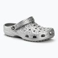 Klapki Crocs Classic Metallic Crocskin silver