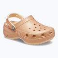 Klapki damskie Crocs Classic Platform Glitter shitake 9