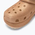 Klapki damskie Crocs Classic Platform Glitter shitake 8
