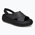 Sandały damskie Crocs Brooklyn Luxe Cross Strap black 8
