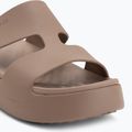 Klapki damskie Crocs Gateway Platform H-Strap latte 7
