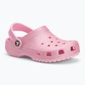 Klapki dziecięce Crocs Classic Glitter Clog Kids pink tweed glitter 2