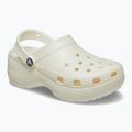 Klapki damskie Crocs Classic Platform Glitter chalk 9
