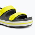 Sandały dziecięce Crocs Crocband Cruiser Kids slate grey/acidity 7