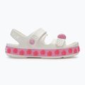 Sandały dziecięce Crocs Crocband Cruiser Pet Kids white/pink tweed 2