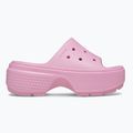 Klapki damskie Crocs Stomp Slide pink tweed 9