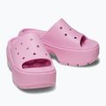 Klapki damskie Crocs Stomp Slide pink tweed 13