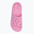 Klapki damskie Crocs Stomp Slide pink tweed 5