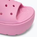 Klapki damskie Crocs Stomp Slide pink tweed 7