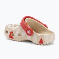 Klapki dziecięce Crocs Classic Heart Print Clog sandstone 4