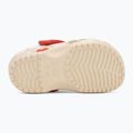 Klapki dziecięce Crocs Classic Heart Print Clog sandstone 5