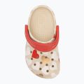 Klapki dziecięce Crocs Classic Heart Print Clog sandstone 6