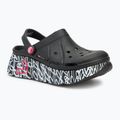 Klapki damskie SKECHERS JGoldcrown Max Cushioning Foamies Love True black 2