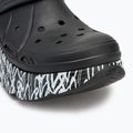Klapki damskie SKECHERS JGoldcrown Max Cushioning Foamies Love True black 8
