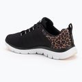 Buty damskie SKECHERS Flex Appeal 4.0 Wild Ballad black/leopard 3