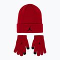 Czapka + rękawiczki dziecięce Nike Jordan Essentials Beanie Set gym red