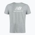 Koszulka męska New Balance Essentials Stacked Logo athletic grey 5