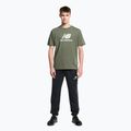 Koszulka męska New Balance Essentials Stacked Logo deep olive green 2