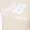 Koszulka damska New Balance Essentials Stacked Logo tm cream 7