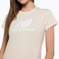 Koszulka damska New Balance Essentials Stacked Logo tm cream 4