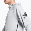 Bluza piłkarska męska New Balance Tenacity Football Training Hoodie light aluminium 4