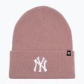 Czapka zimowa 47 Brand MLB New York Yankees Haymaker mauve