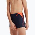 Bokserki pływackie dziecięce Speedo HyperBoom Splice Aquashort navy/orange 12