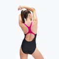Strój pływacki jednoczęściowy damski Speedo Medley Logo Medalist black/purple 6