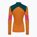 Bluza termoaktywna damska Smartwool Merino Baselayer Colorblock 1/4 Zip Boxed marmalade heather 4